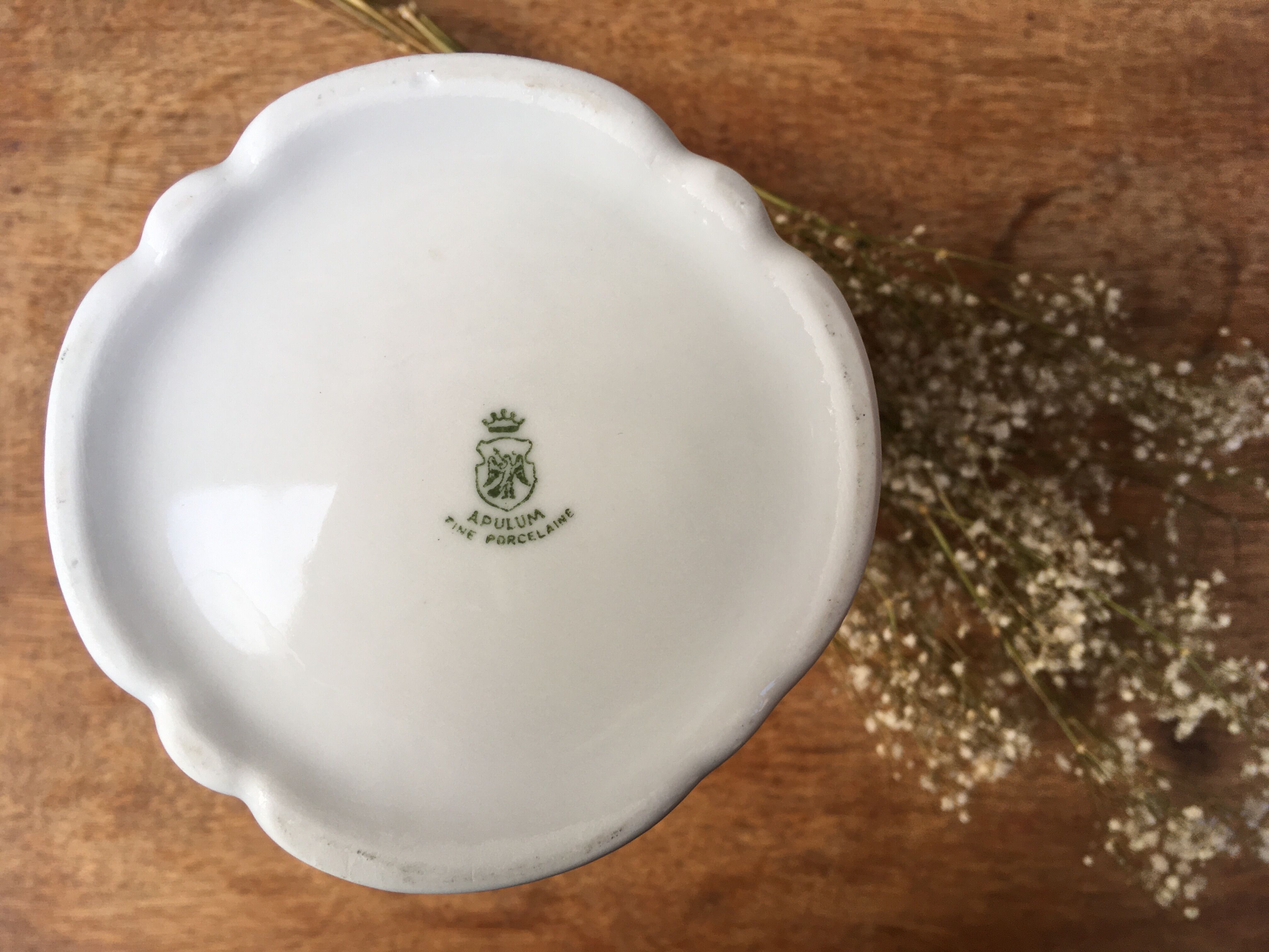 White porcelain vase