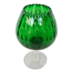 Vase Calice verre d'Empoli vert centre de table sur pied 38 cm coupe collection