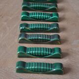 Green ceramic knife holder