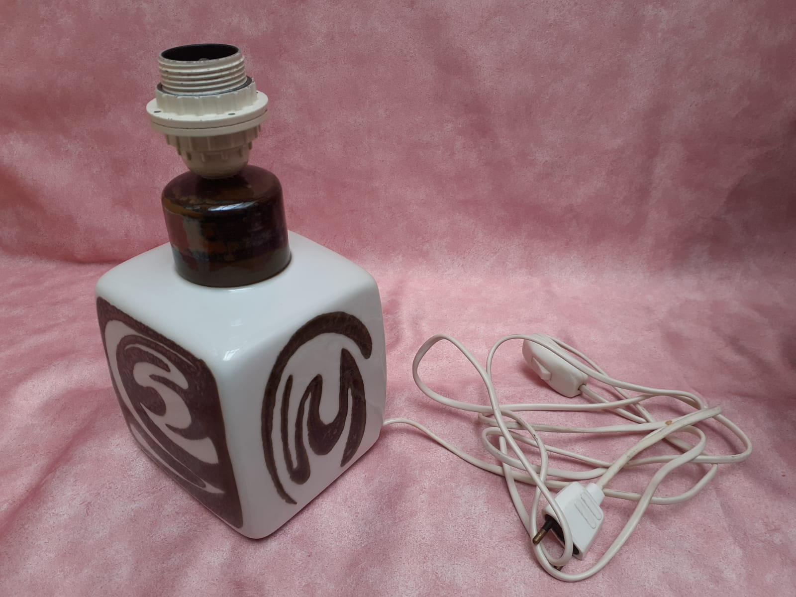 Signed ceramic lamp foot