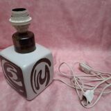 Signed ceramic lamp foot