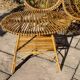 Salon de jardin en rotin et bambou attribué à Franco Albini, Italie 1960