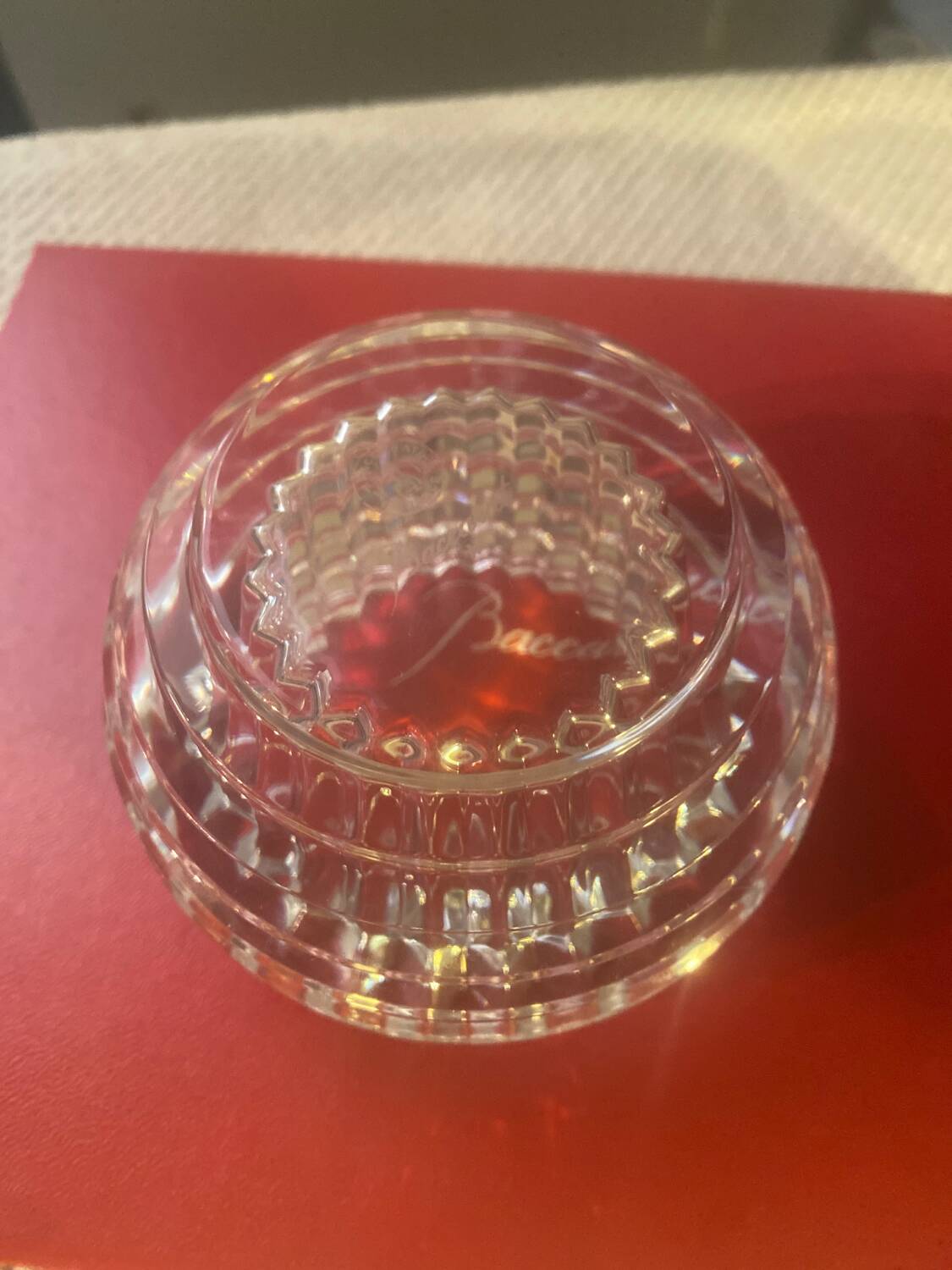 Baccarat candle holder