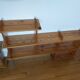 Vintage pine shelves in the style of Maison Regain.