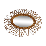 Wicker mirror