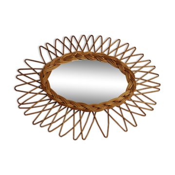 Miroir en osier