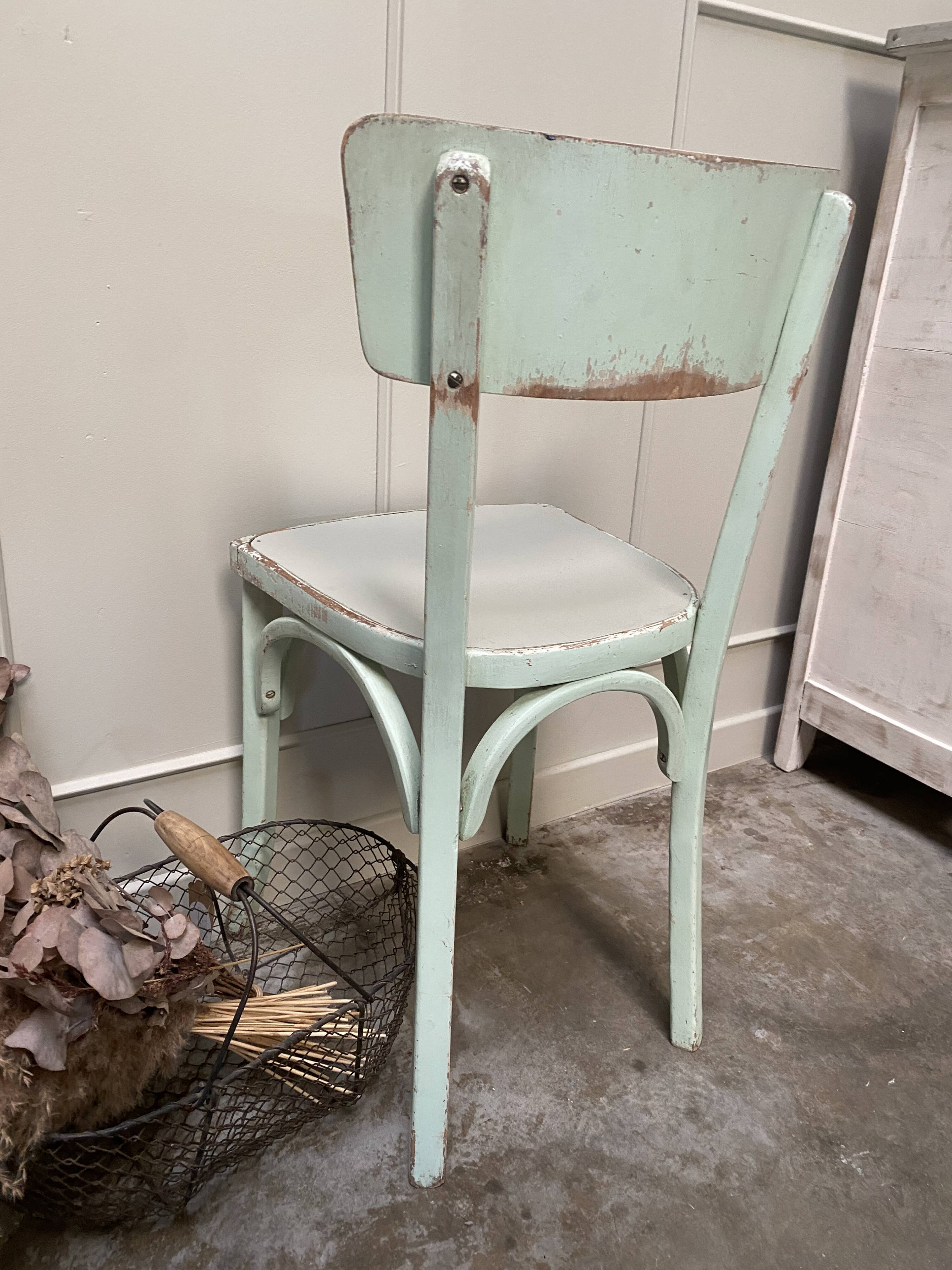 Chaise bistrot vert mint