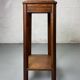 Wooden stool with marble top