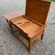 Extendable wooden desk with drawer