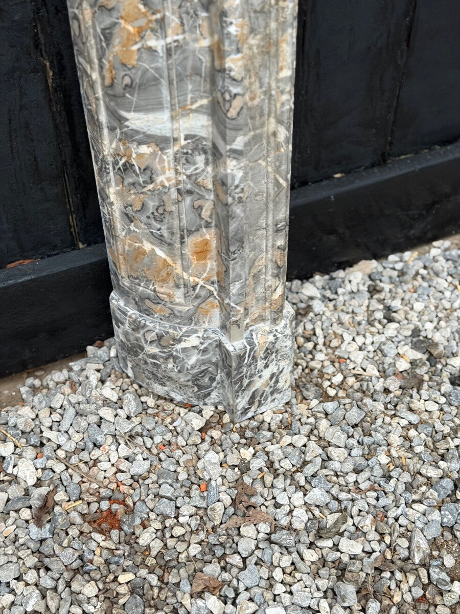 Regency fireplace in grey Ardennes marble, 18th century