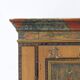 Antique Rustic Farmhouse Folk Art Painted Bridal Cabinet 1822