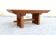 "Scandinavian Low Table "Brutalist", Japandi Style, Solid Teak, 20th Century"