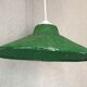 Suspension rotin tresse vert