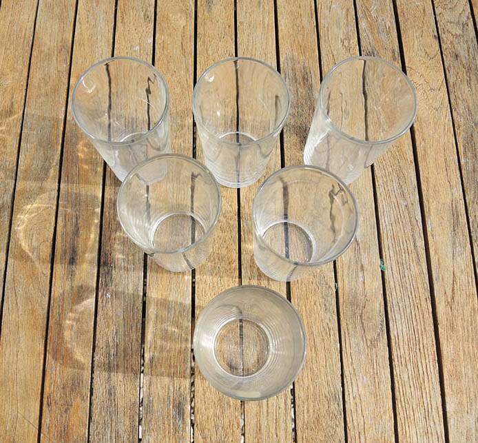 6 Mugs 33 CL Duralex in Transparent Glass Ref 1690