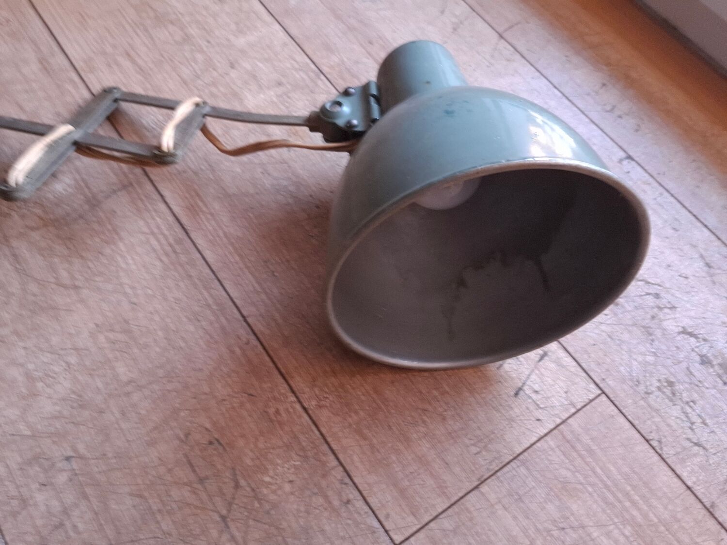 1950s extendable wall lamp