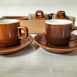 Service de 6 tasses avec coupelles