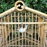 bamboo bird cage form pagoda 1960s - 70