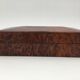 Ancient box, walnut magnifying glass box, early 20th century