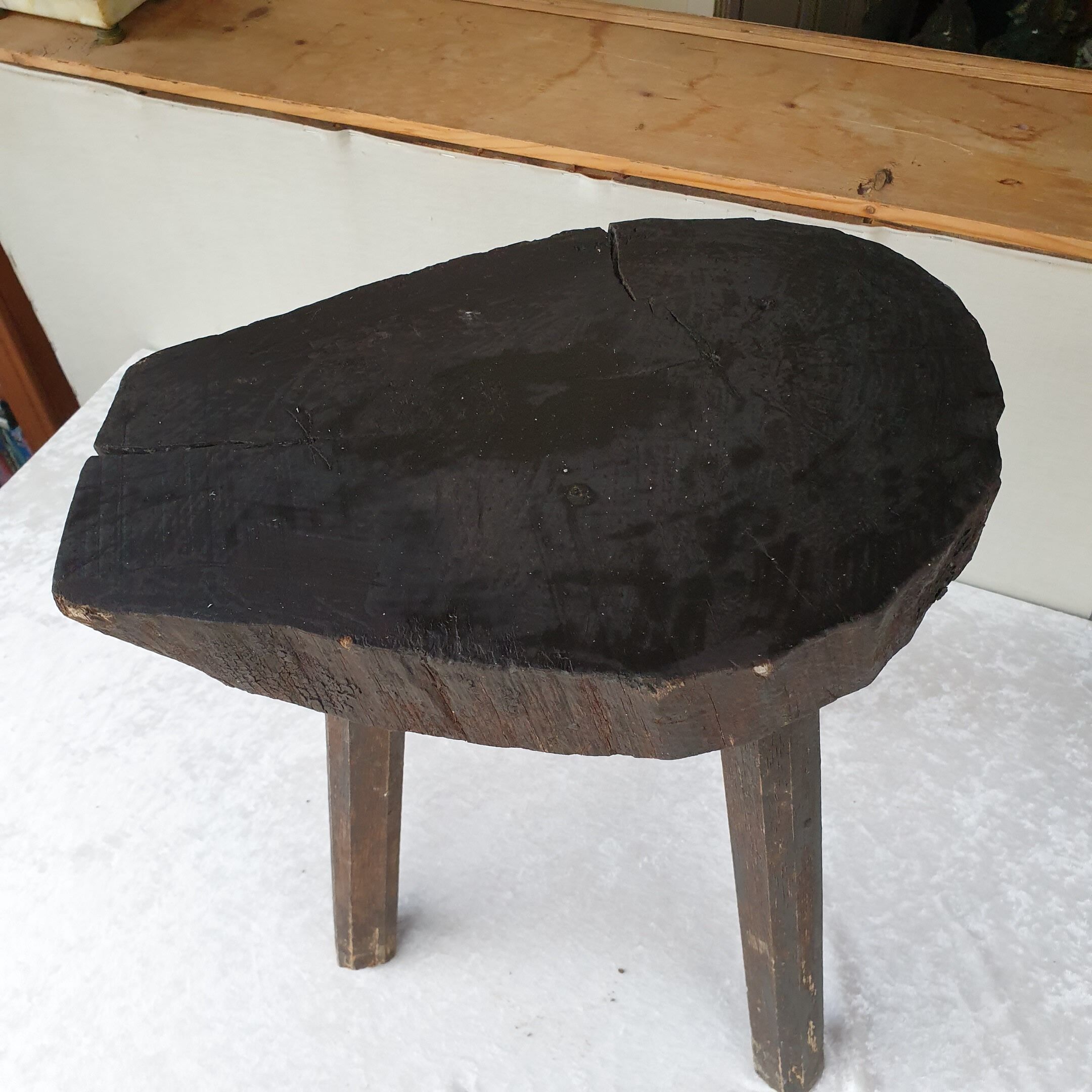 "Brutalist" milking stool