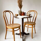 Pair Chairs bistro canage