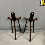 Brutalist bar top stools