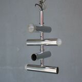 Chrome chandelier vintage 1970 swivel design