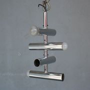 Chrome chandelier vintage 1970 swivel design