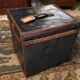 Travel trunk late nineteenth marked "At the start, Paris"
