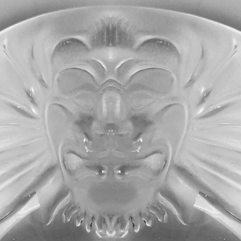 1970s Smoking Set  by Lalique. Signed on The Bottom. Made in France