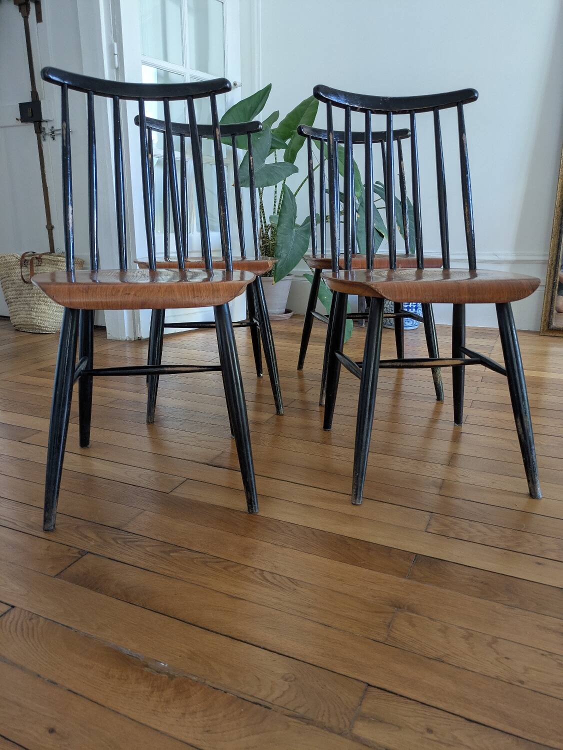 4 Fanette chairs by Ilmari Tapiovaara