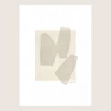 Abstract painting on paper signed Eawy.