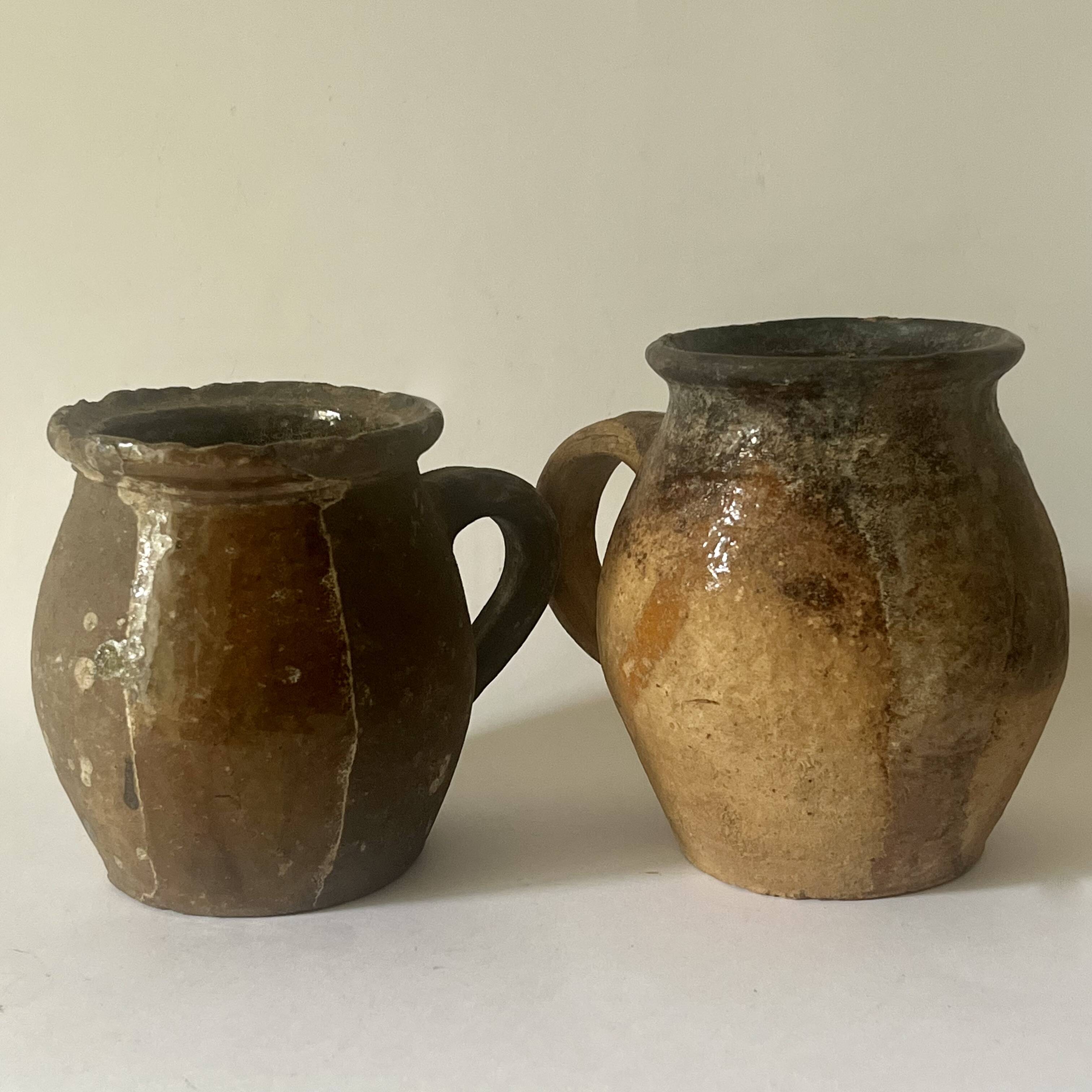 Paire de poteries rustiques, XIXᵉ siècle