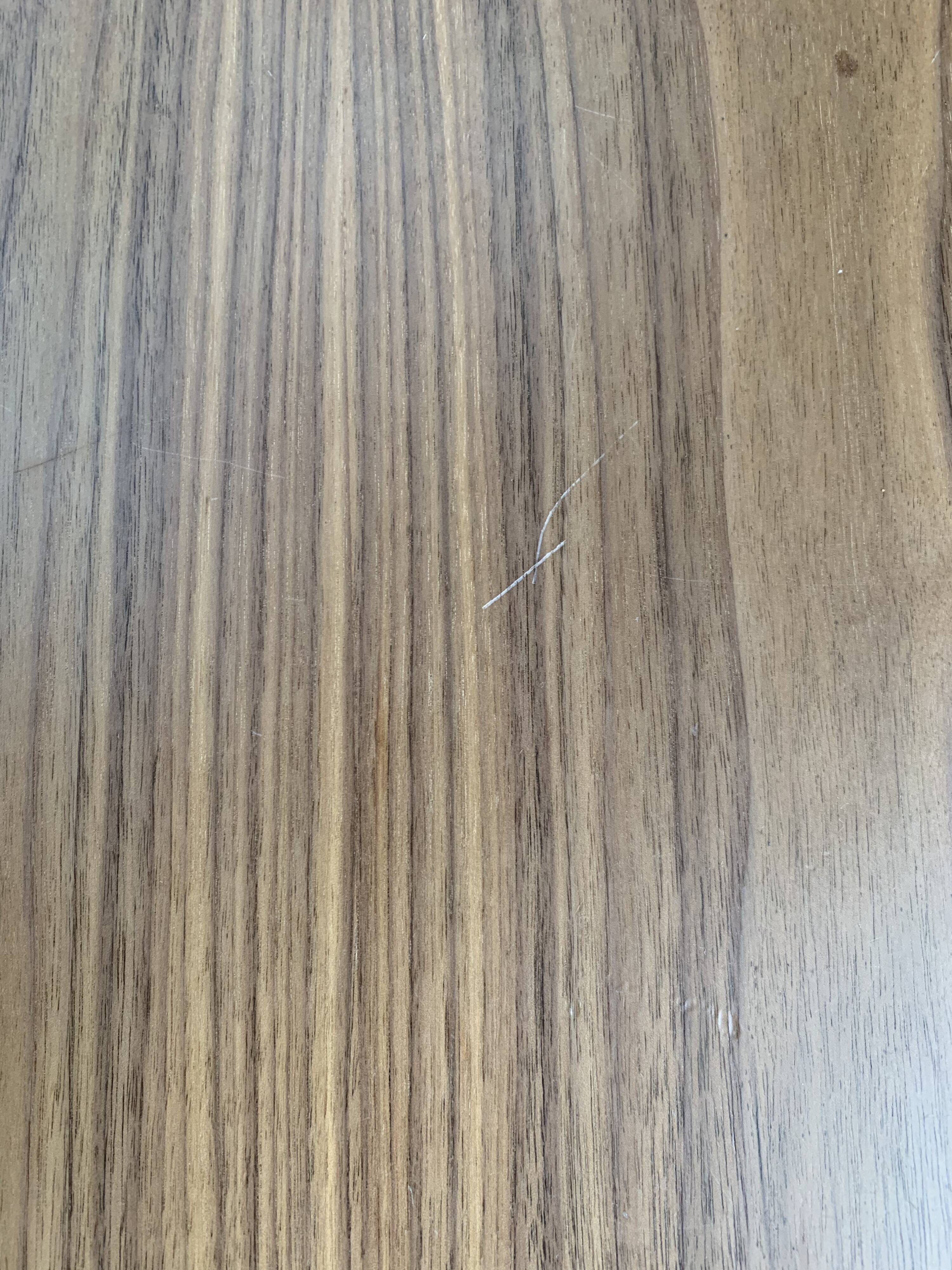 Coffee table bistro in walnut and steel foot