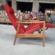 Red deckchair