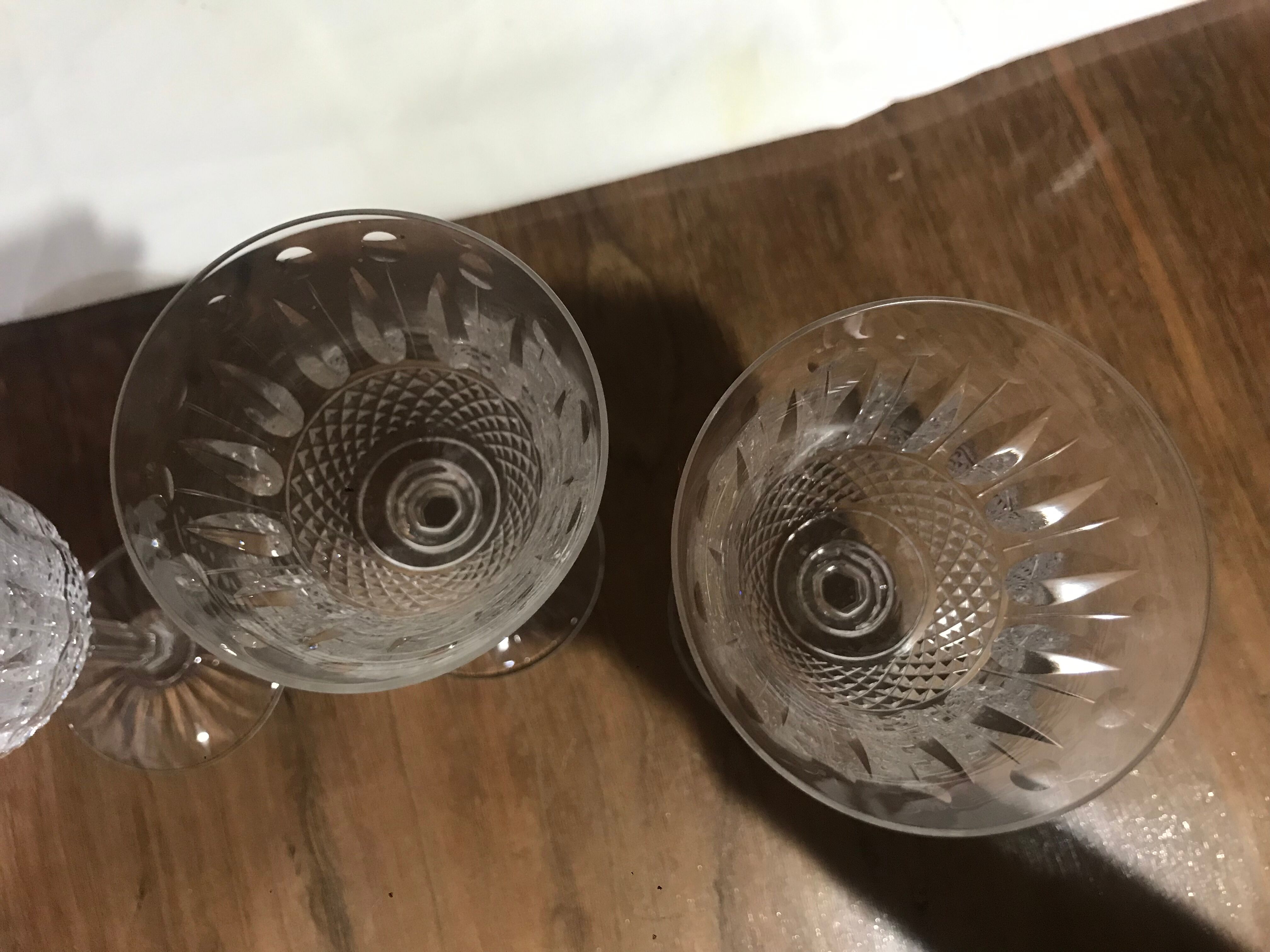 5 verres à vin cristal Saint Louis modèle Tommy