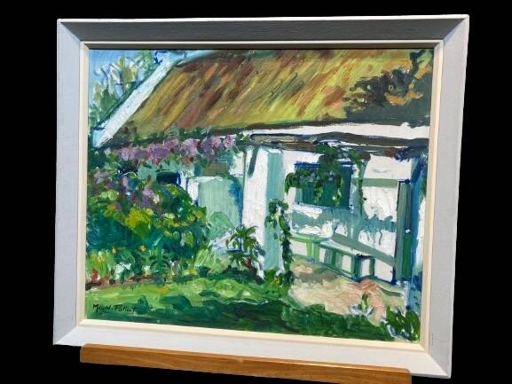 Peinture au couteau signée Moun-Pollat