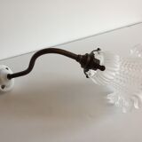 Porcelain and brass sconce