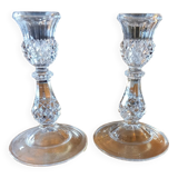 Pair of Crystal candlesticks.