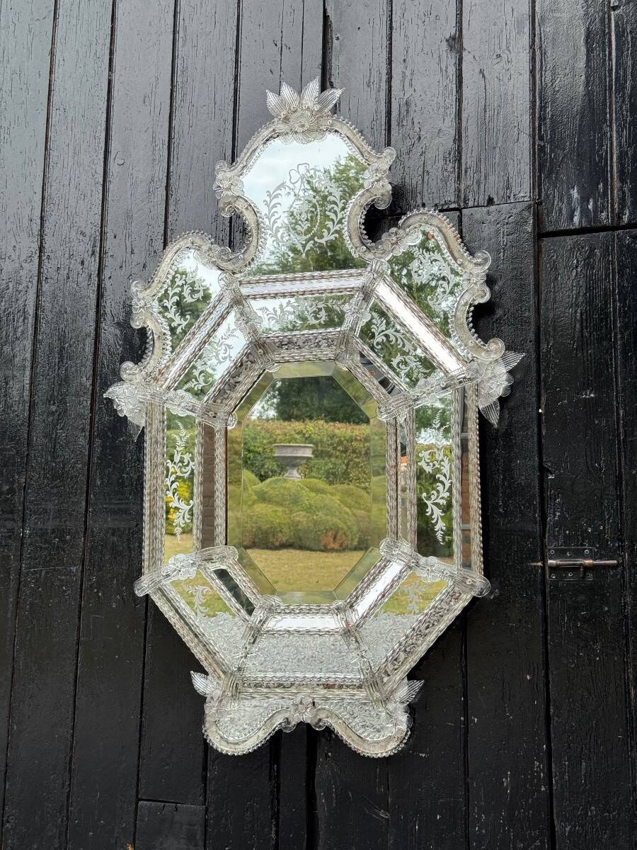 Venetian Murano glass mirror, circa 1930