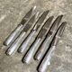 6 Christofle silver-plated dessert knives, "Malmaison" service