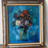 Bouquet of flowers signed Pignon