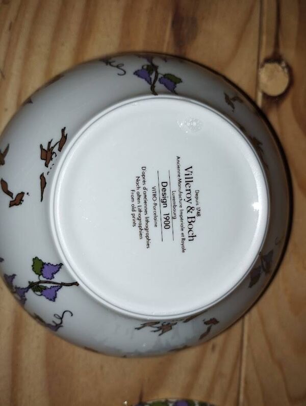 Paire de bols Villeroy & Boch – Décor floral – État parfait