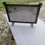 Fire screen vintage forged iron fireplace screen