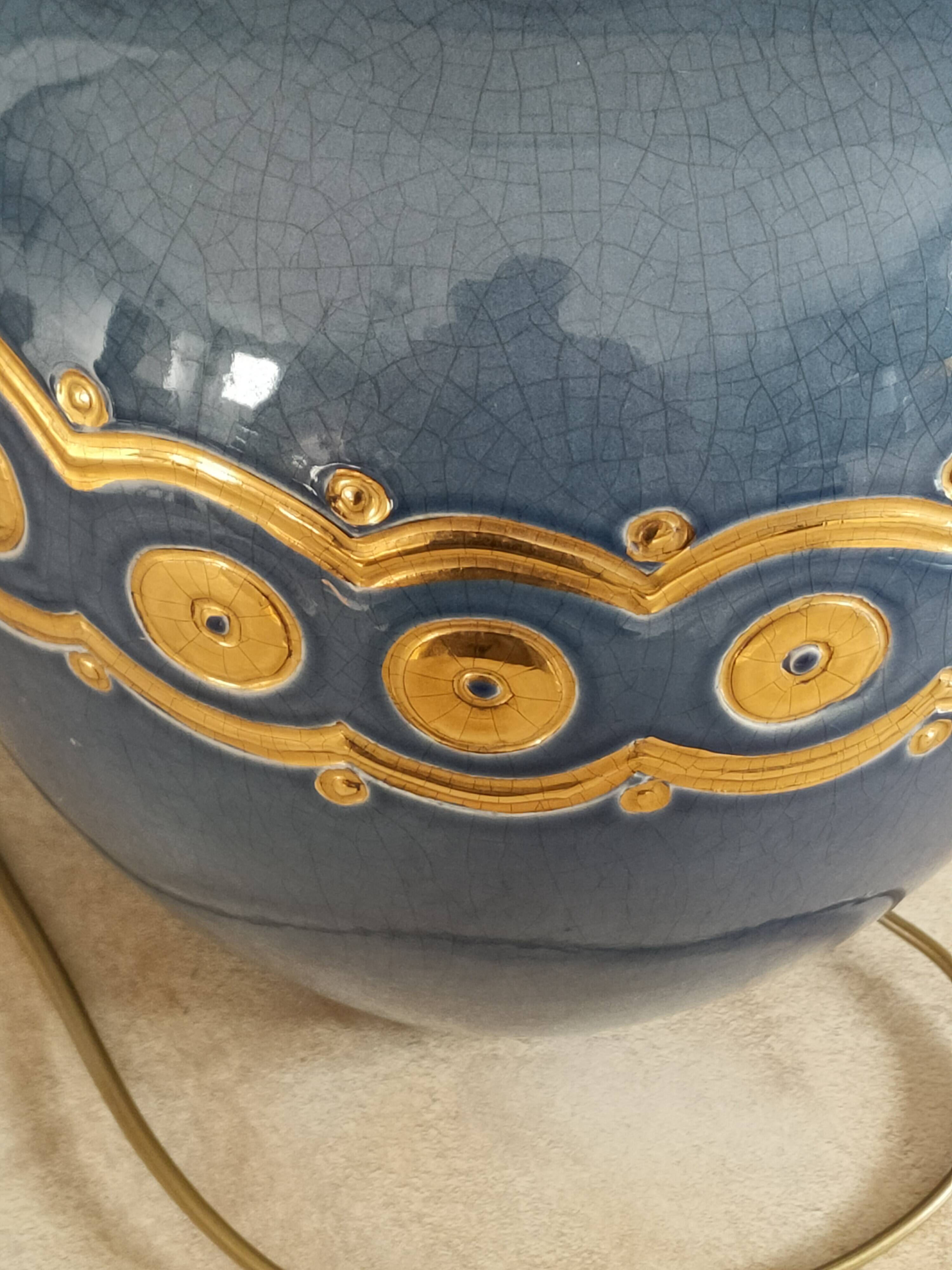 ceramic lamp by Louis Drimmer from the 1980s