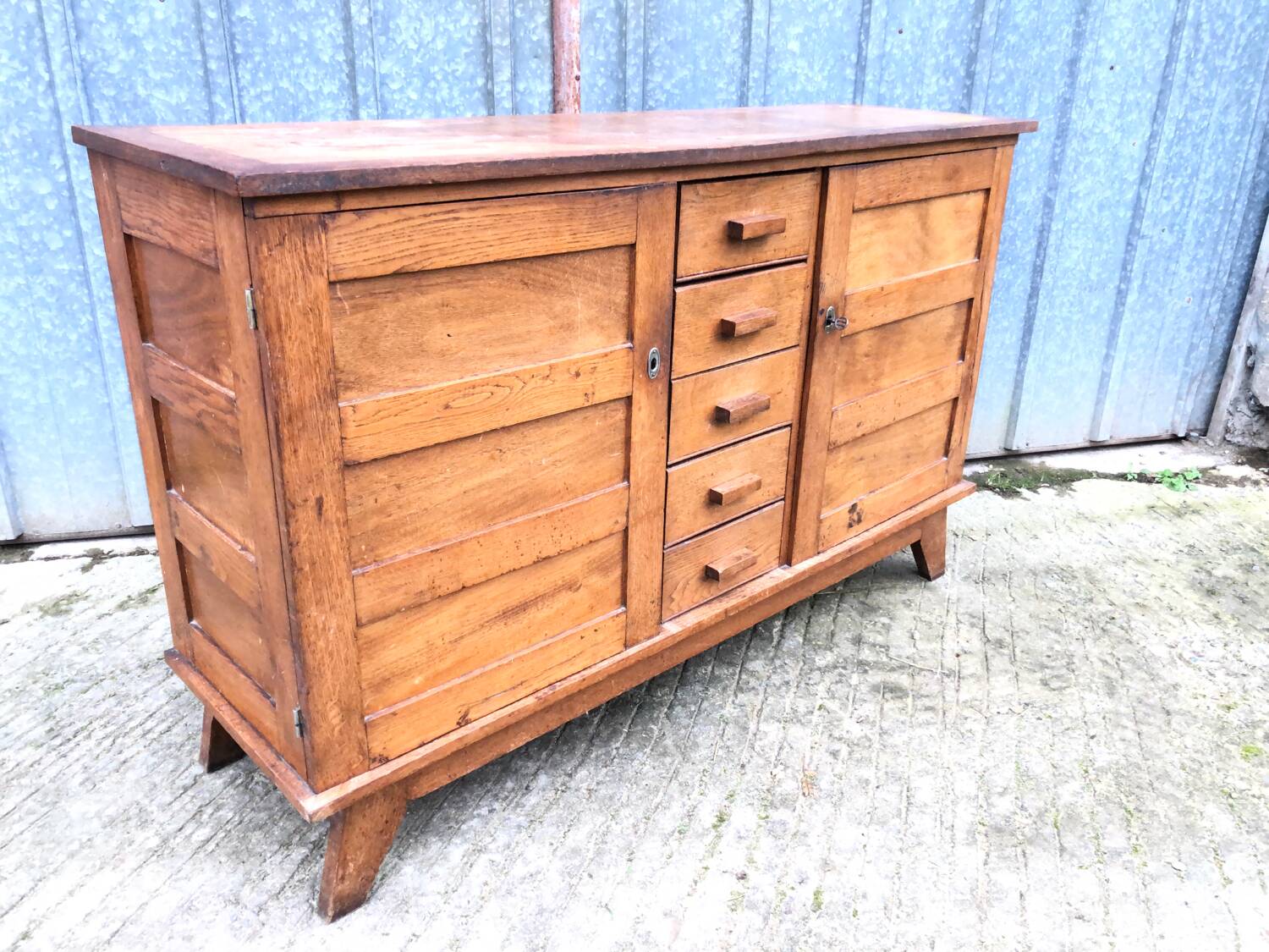 Vintage René Gabriel oak sideboard