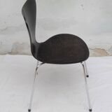 Chair 3107 Arne Jacobsen in black with polstery