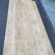 Renovated extendable farmhouse dining table made of solid raw oak from the 1950s.