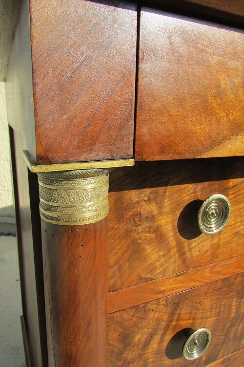 Dresser period Empire walnut , 19th century