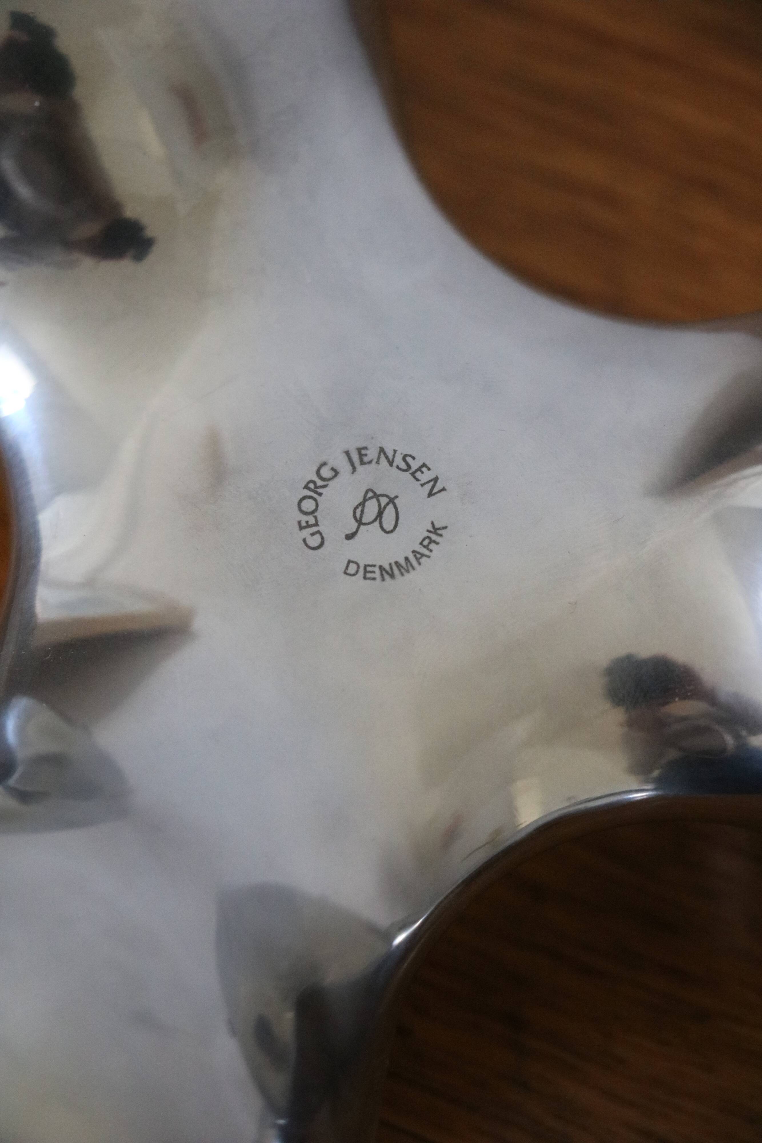 Pair of Scandinavian candlesticks by Arne Jacobsen for Georg Jensen