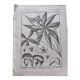 Stamped vintage botanical engraving plate natural history flowers